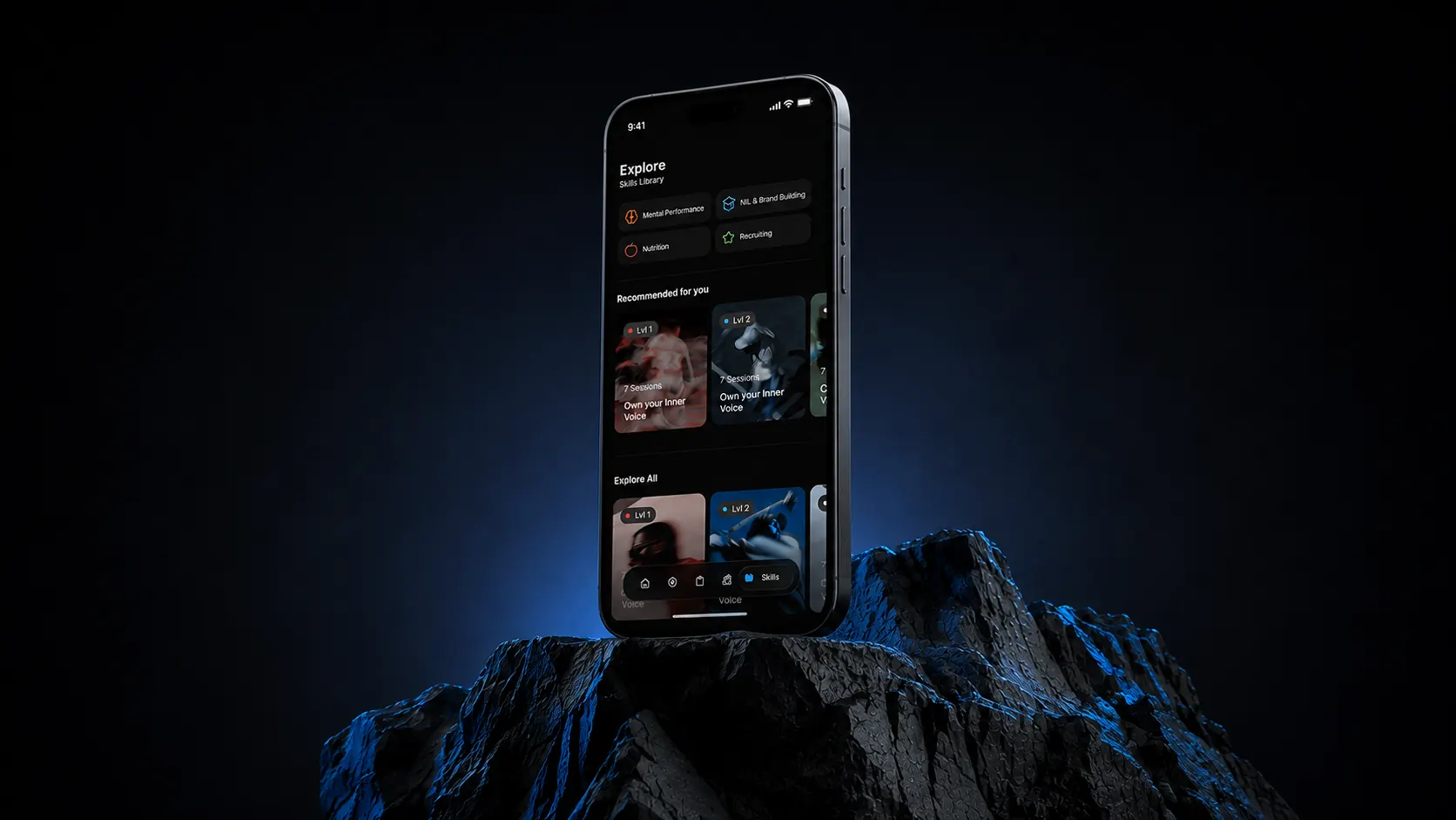 MindRep app on a phone